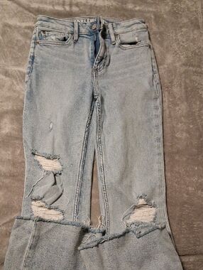 Idyllwind Light Blue Distressed Flare Jeans